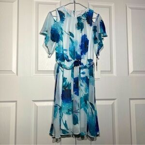 Calvin Klein - Women’s Spring or Summer Dress - Size 6 - Blue and Teal - NWT